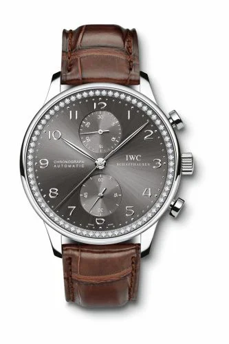IWC Portuguese Chrono-Automatic White Gold / 80 Diamond IW3714-73 (3714-73, IW371473)